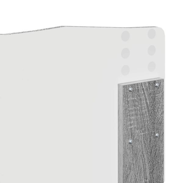 Рамка за легло Сив Сонома 200 x 200 cm Инженерна дървесина