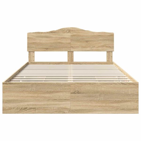 Рамка за легло Сонома дъб 160 x 200 cm Инженерна дървесина