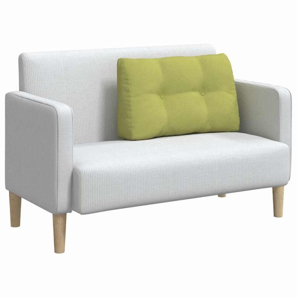 Възглавница за гръб Светло зелено 80 x 24 x 50 см текстил