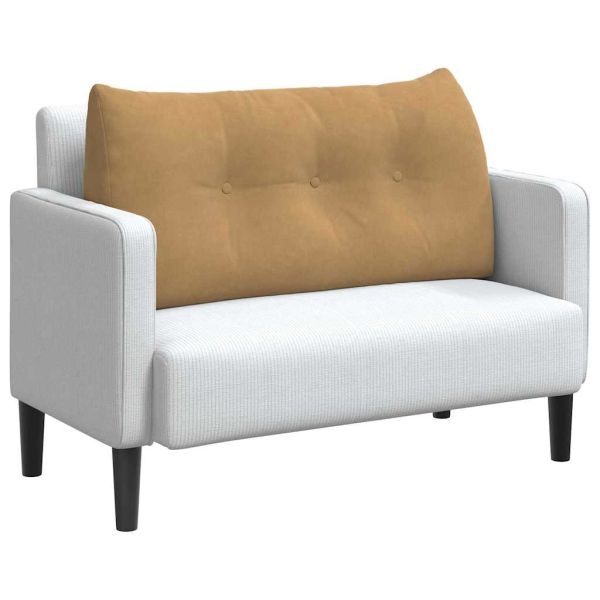 Възглавница за гръб Кафяво 100 x 24 x 50 см Кадифе