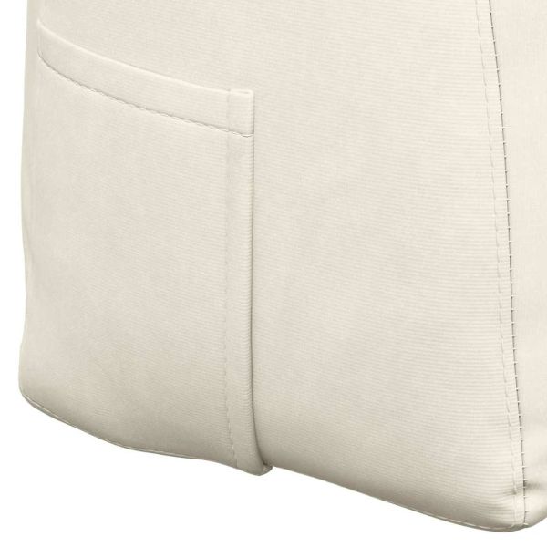 Възглавница за гръб Крем 100 x 24 x 50 см Кадифе