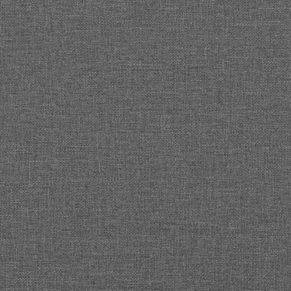 Възглавница за гръб Тъмен сив 120 x 24 x 50 см текстил