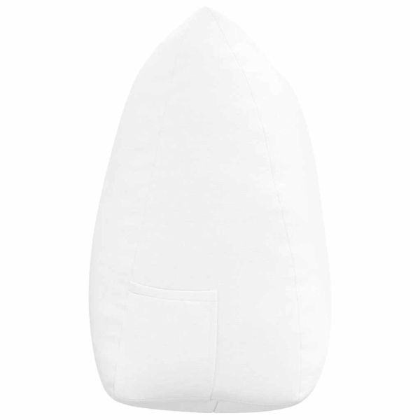 Възглавница за гръб Бяло 140 x 24 x 50 см текстил