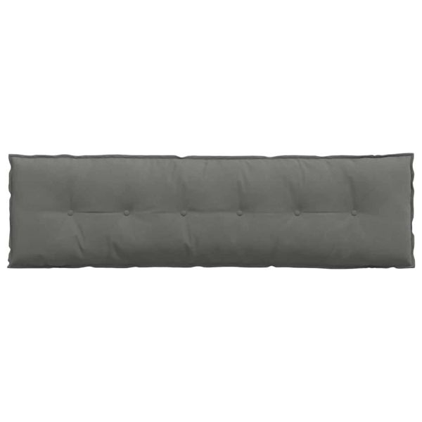 Възглавница за гръб Тъмен сив 180 x 50 см Микрофибърна тъкан