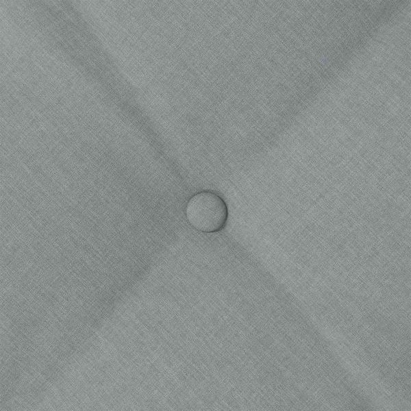 Възглавница за гръб Светлосиво 200 x 19 x 50 см текстил