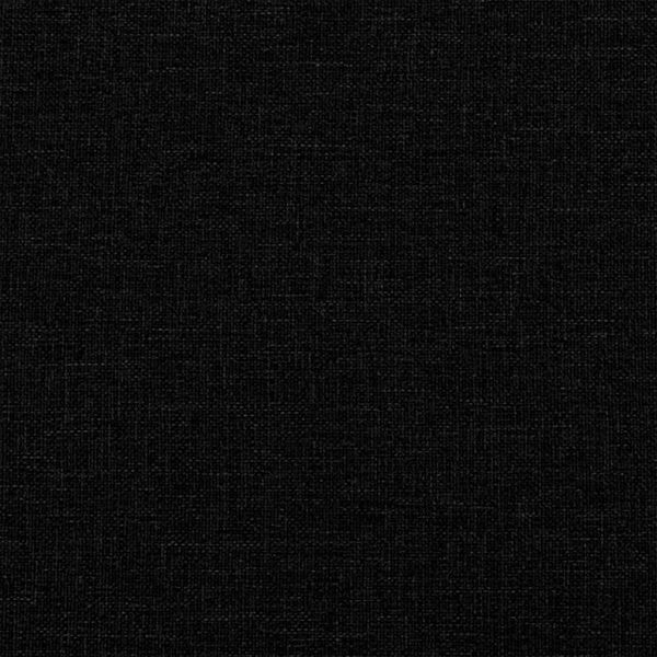 Възглавница за гръб Черно 200 x 19 x 50 см текстил