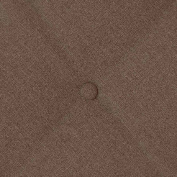 Възглавница за гръб Кафяво 200 x 19 x 50 см текстил