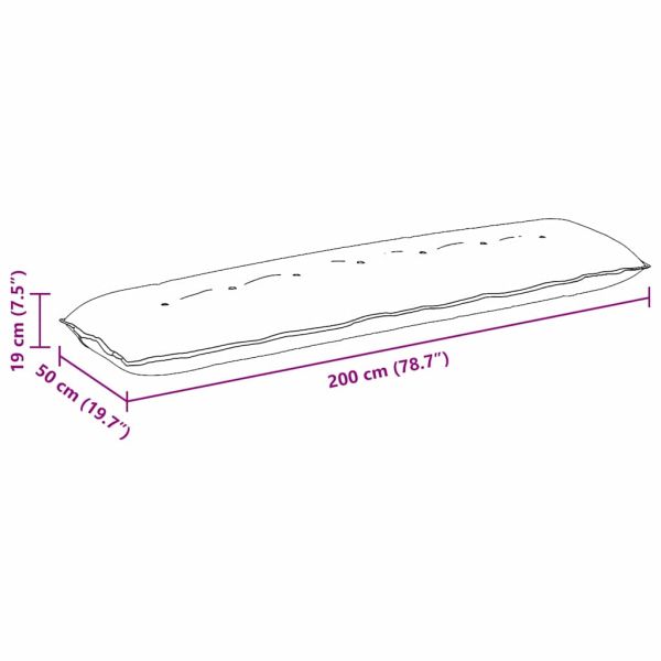 Възглавница за гръб Светло зелено 200 x 50 см Кордюрова тъкан