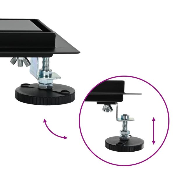 Душ канал 2-в-1 с 360° сифони Черно 50 cm