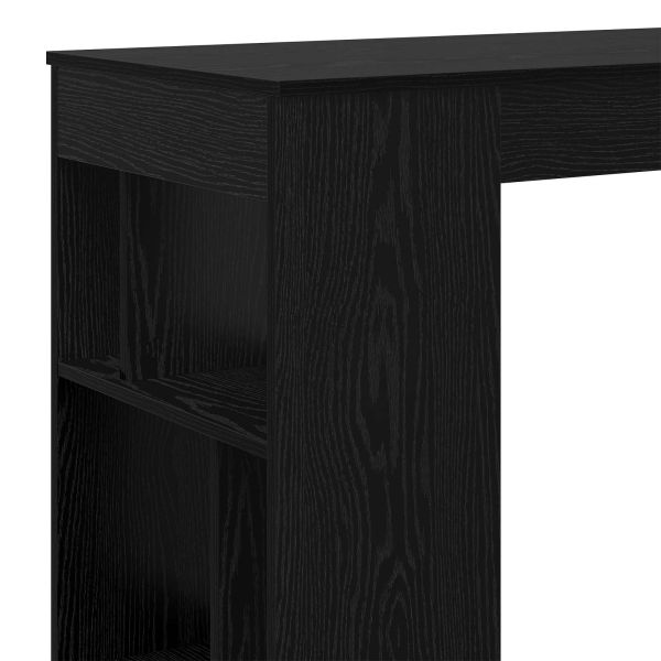 Бар маса с рафт Черния дъб 102 x 50 x 103,5 см Инженерно дърво