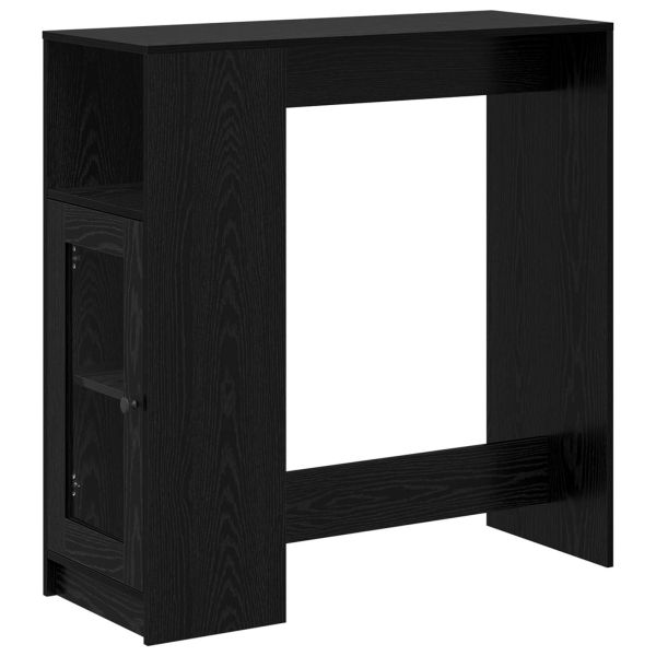 Бар маса с рафт Черния дъб 101 x 40 x 103,5 см Инженерно дърво