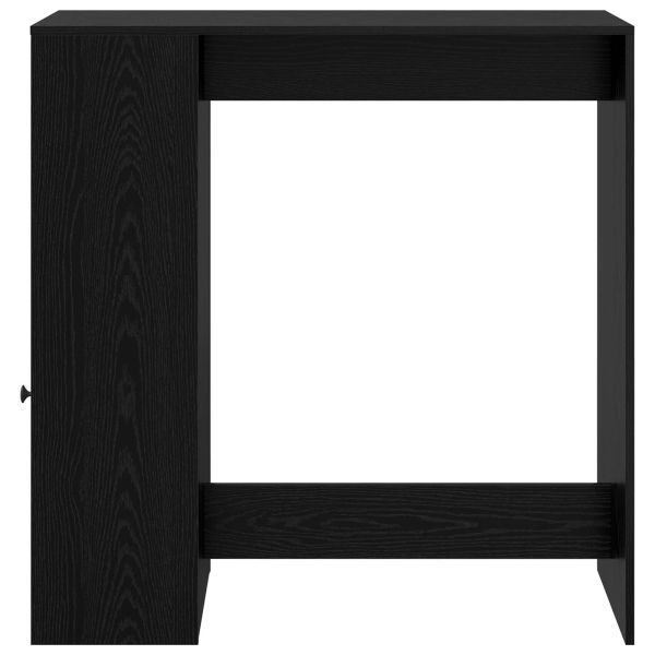 Бар маса с рафт Черния дъб 101 x 40 x 103,5 см Инженерно дърво