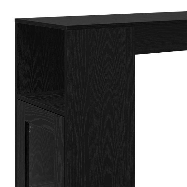 Бар маса с рафт Черния дъб 101 x 40 x 103,5 см Инженерно дърво