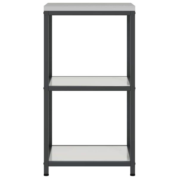 Съхранение в кухнята с рафт Сребрист 60 x 50 x 92 см Стомана