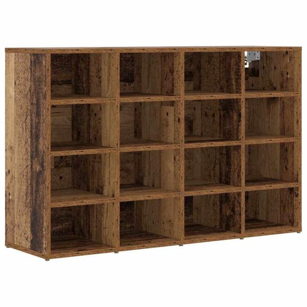 Шкаф за обувки 103 x 30 x 67 см Инженерна дървесина Старо дърво