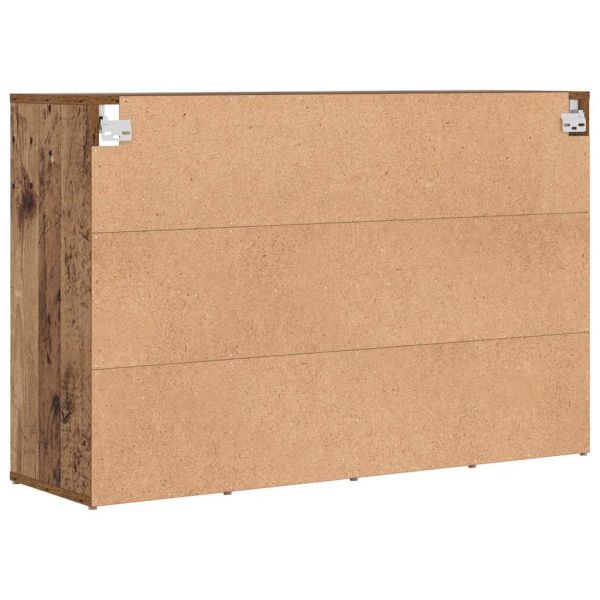 Шкаф за обувки 103 x 30 x 67 см Инженерна дървесина Старо дърво