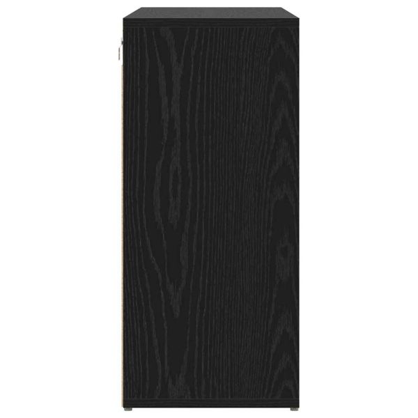 Шкаф за обувки 103 x 30 x 67 см Инженерна дървесина Черен дъб