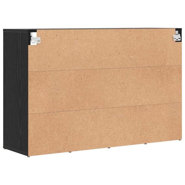 Шкаф за обувки 103 x 30 x 67 см Инженерна дървесина Черен дъб