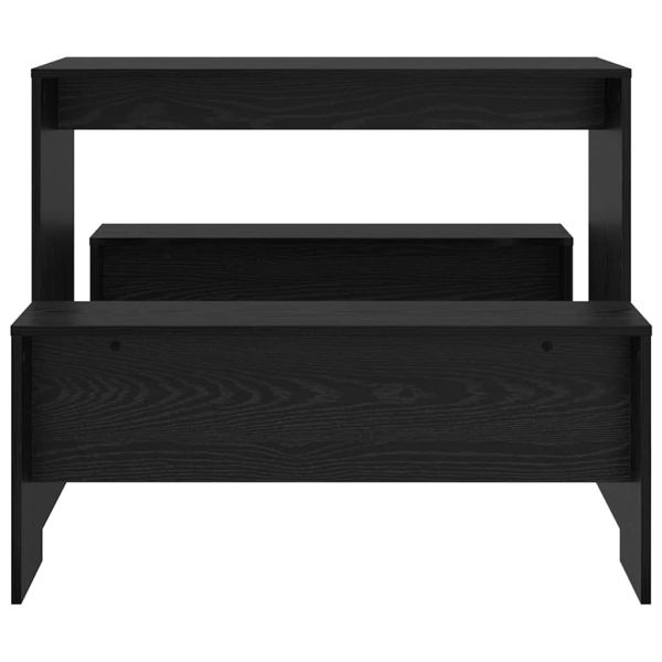 Трапезен комплект 2 pcs Черен дъб Инженерно дърво