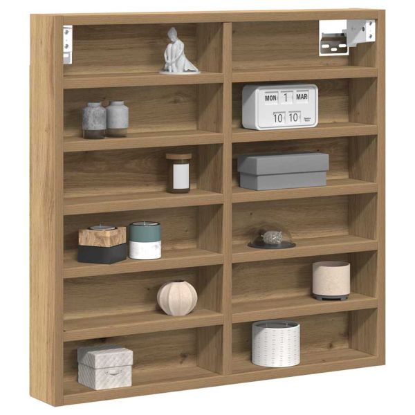 Витрина Монтиране на стена Дъб 60 x 8,5 x 58 см