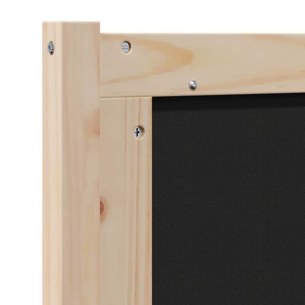 Тапицирана табла с таблото Кафяво 140 cm Солидно борово дърво