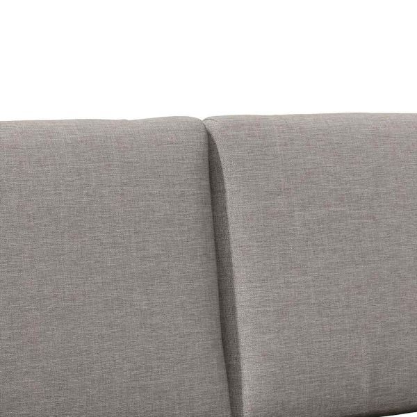 Тапицирана табла Таупе 180 cm Солидно борово дърво