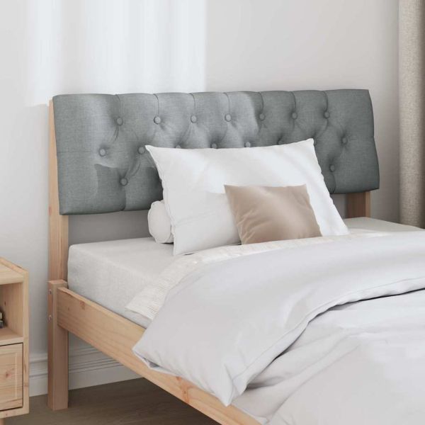 Тапицирана табла Светлосиво 100 cm Солидно борово дърво