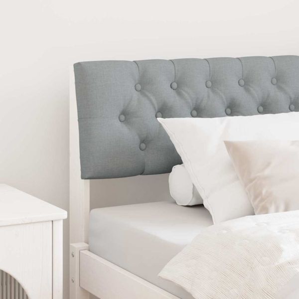 Тапицирана табла Светлосиво 100 cm Солидно борово дърво