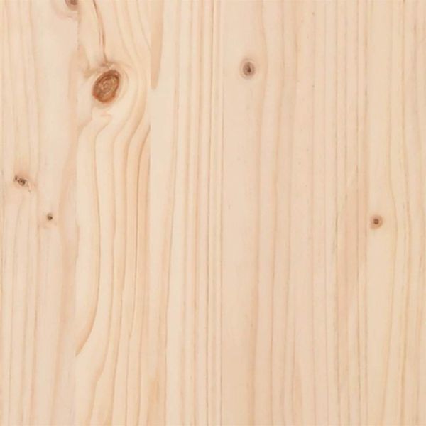 Тапицирана табла Черно 180 cm Солидно борово дърво