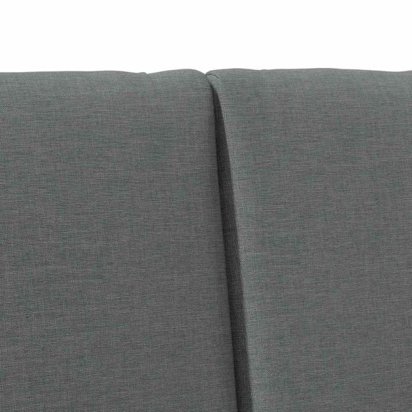 Тапицирана табла Тъмен сив 160 cm Солидно борово дърво