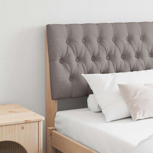 Тапицирана табла Таупе 180 cm Солидно борово дърво