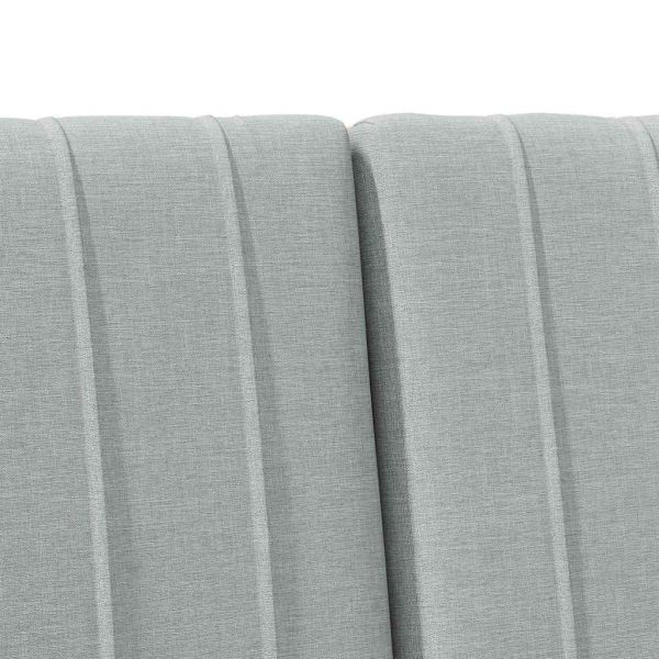 Тапицирана табла Светлосиво 180 cm Солидно борово дърво