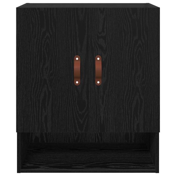 Стенен шкаф Черен дъб 60 x 31 x 70 см Инженерно дърво