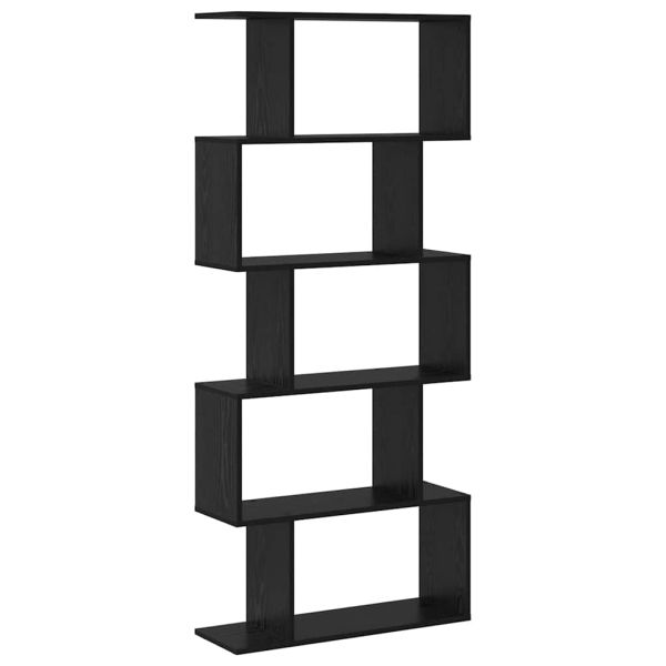 Шкаф за книги Черния дъб 70 x 24 x 161 см Инженерно дърво