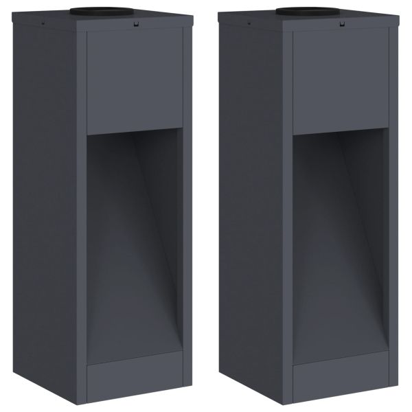 Слънчев LED светлинен указател 2 pcs Антрацит