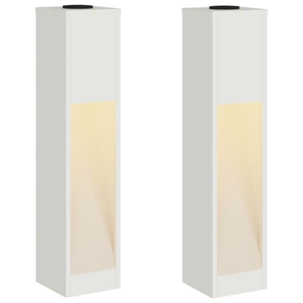 Слънчев LED светлинен указател 2 pcs Бяло