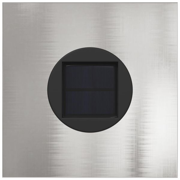 Соларна LED светлина за пътека 2 бр. Топло бяло 18 x 18 x 50 см