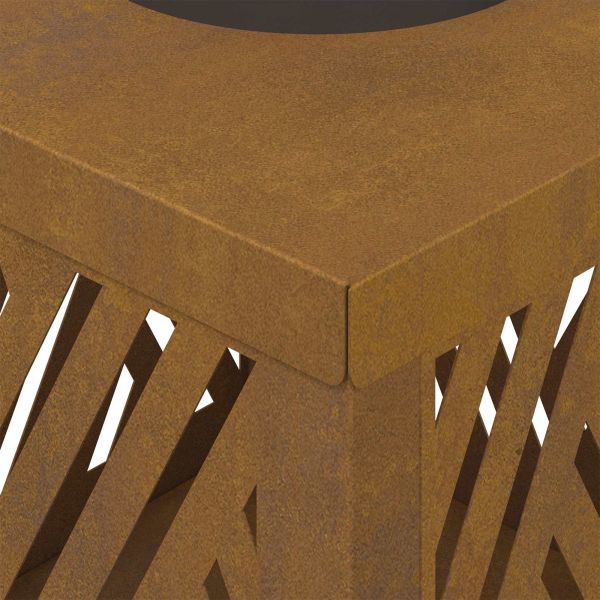 Соларна LED светлина за пътека 2 pcs Бронзов Патинираща стомана