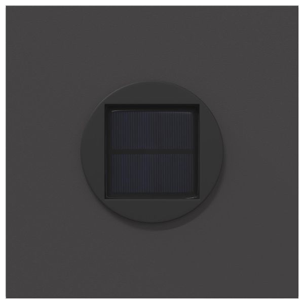Соларна LED светлина за пътека 2 бр. Топло бяло 18 x 18 x 80 см
