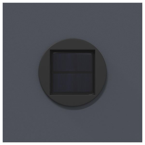 Соларна LED светлина за пътека 2 бр. Топло бяло 18 x 18 x 80 см