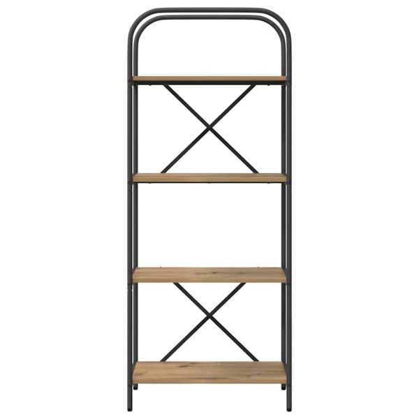 Рафт за книги Дъб 60 x 30 x 146 см Инженерно дърво