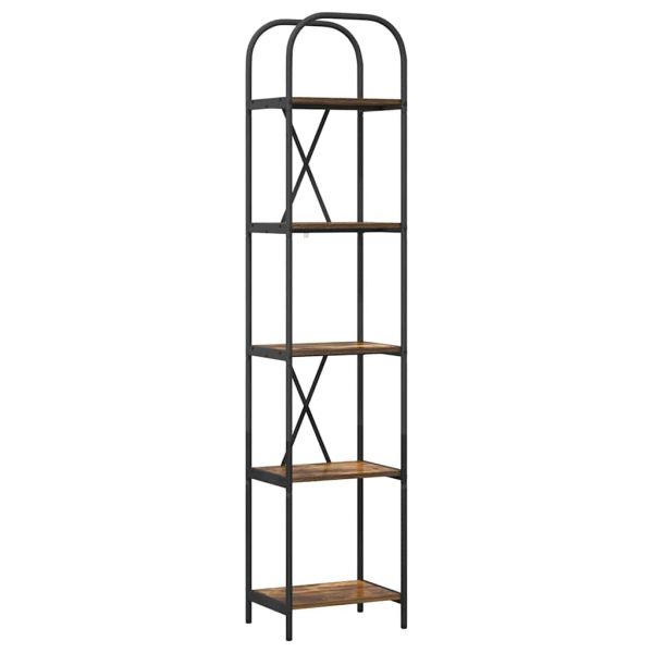 Рафт за книги Димян дъб 40 x 30 x 183 см Инженерно дърво