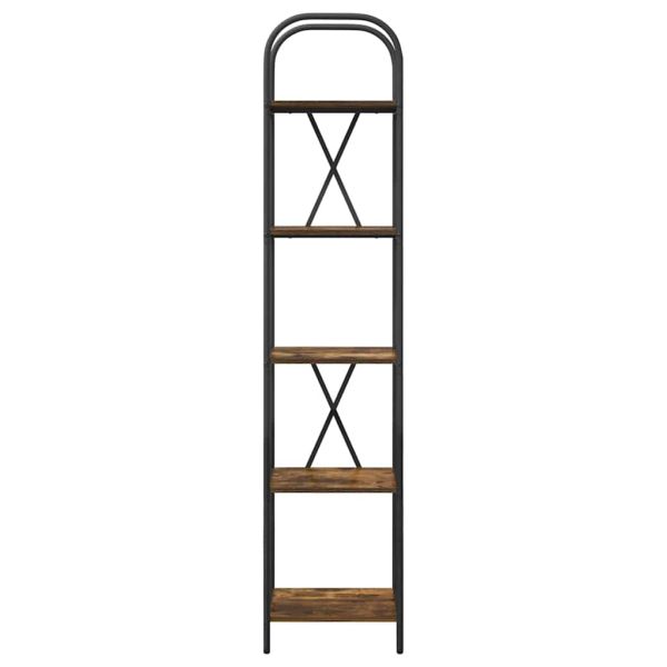 Рафт за книги Димян дъб 40 x 30 x 183 см Инженерно дърво