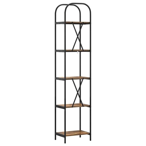 Рафт за книги Димян дъб 40 x 30 x 183 см Инженерно дърво