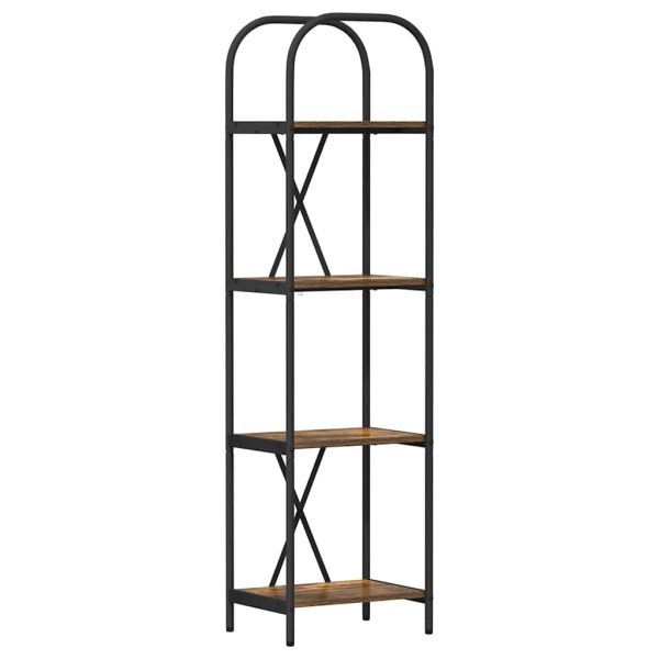 Рафт за книги Димян дъб 40 x 30 x 146 см Инженерно дърво