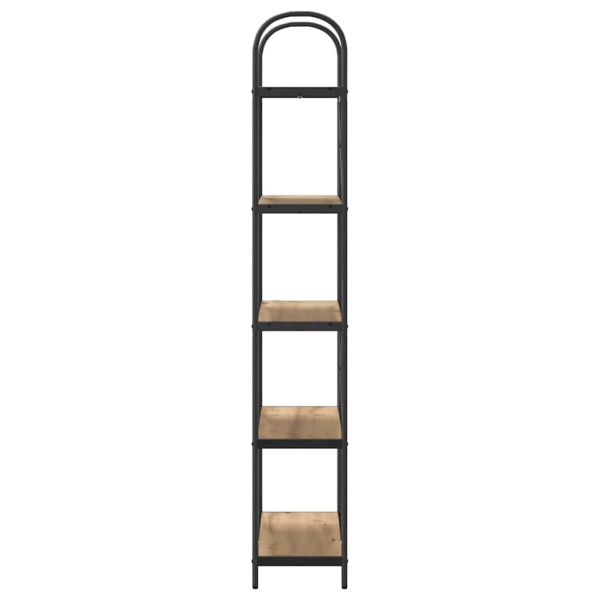 Рафт за книги Дъб 80 x 30 x 183 см Инженерно дърво