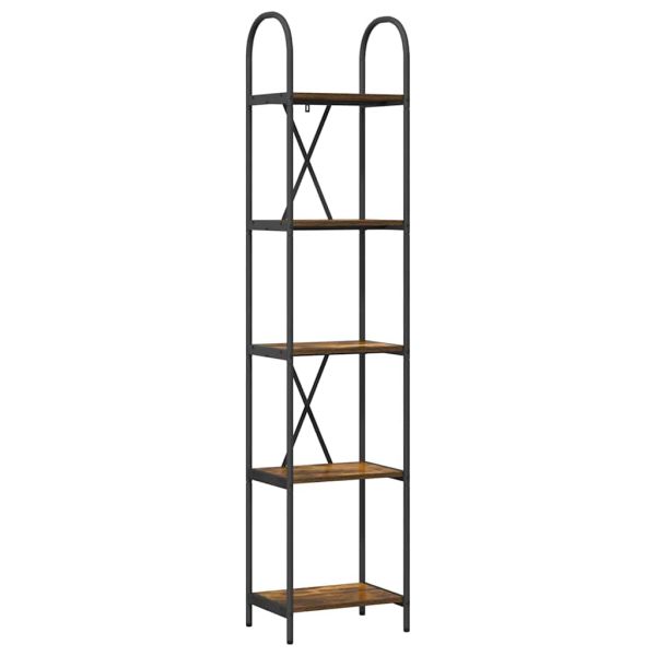 Рафт за книги Димян дъб 40 x 30 x 183 см Инженерно дърво