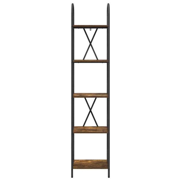 Рафт за книги Димян дъб 40 x 30 x 183 см Инженерно дърво