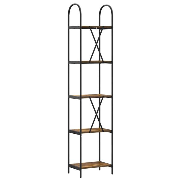 Рафт за книги Димян дъб 40 x 30 x 183 см Инженерно дърво
