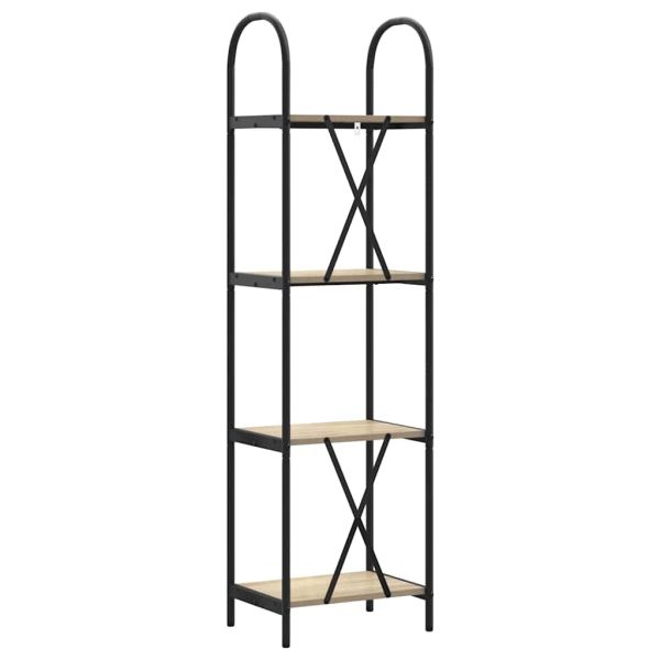 Рафт за книги Сонома дъб 40 x 30 x 146 см Инженерно дърво